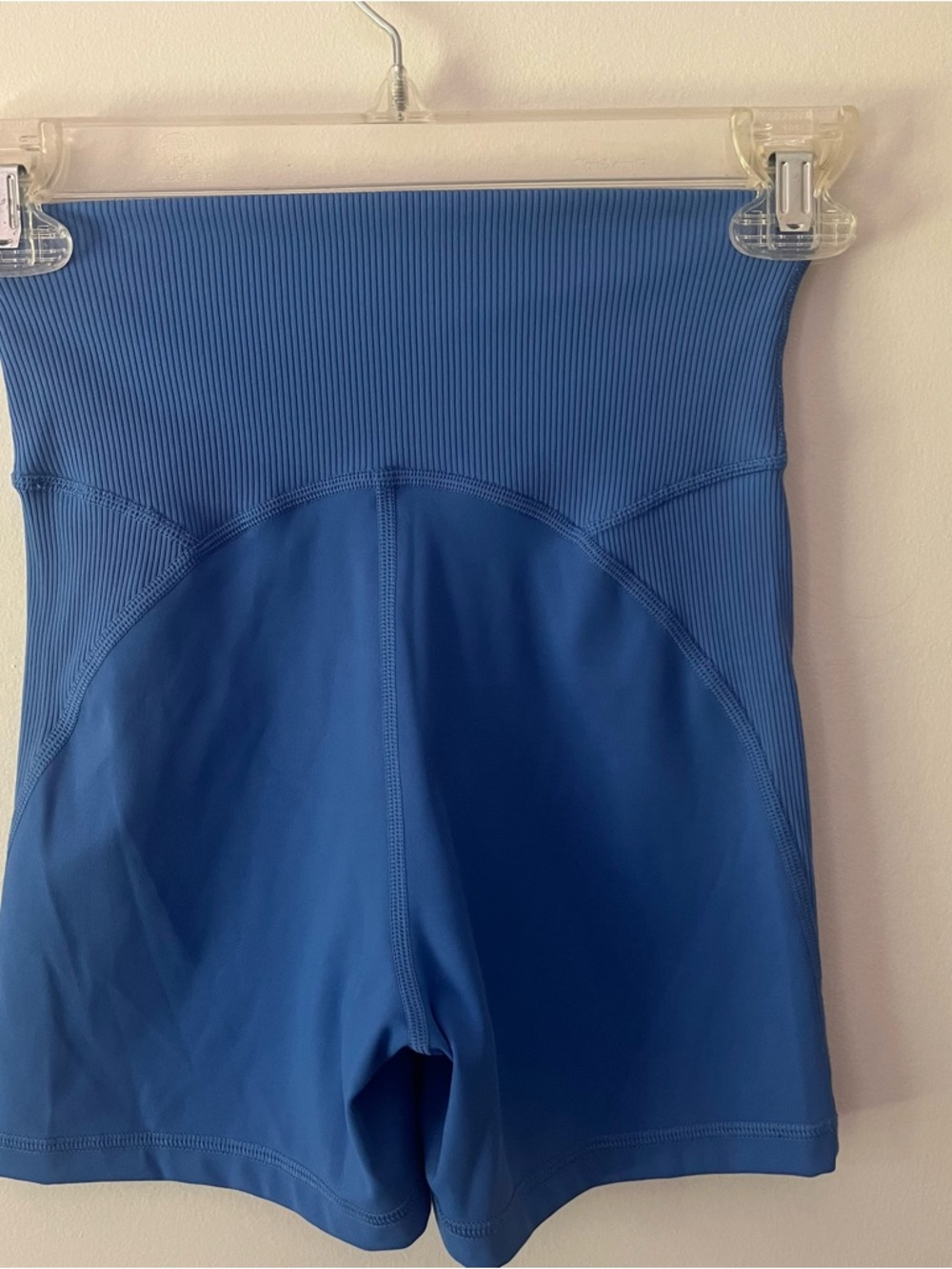 Aerie Offline Goals High Waisted Bike Shorts Small Blue - Picture 3 of 4